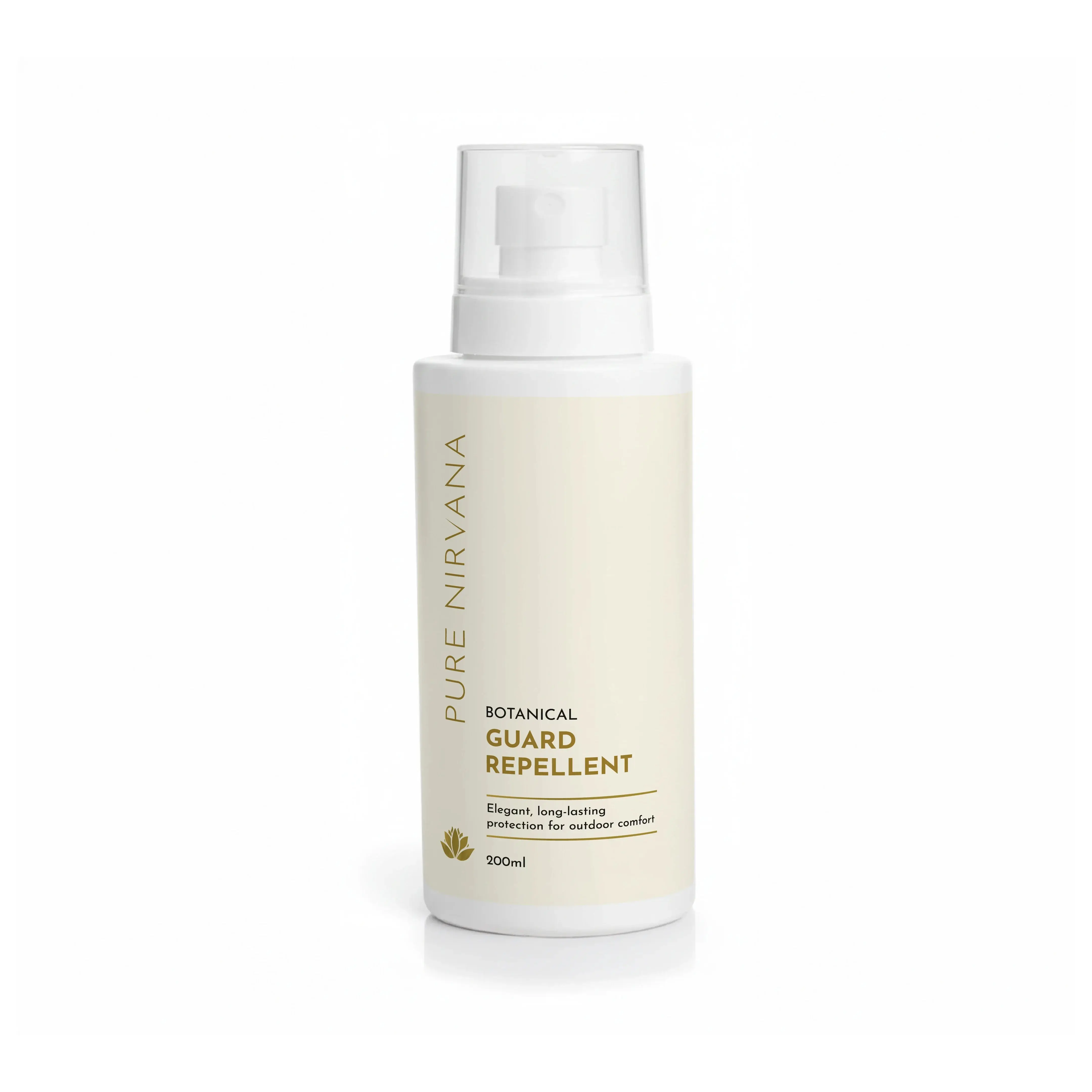 Pure Nirvana Botanical Guard Repellent 200ml spray bottle for outdoor protection